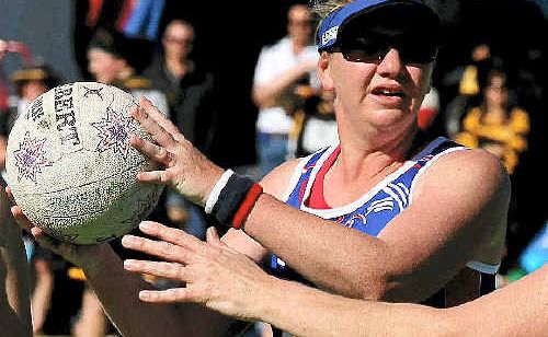 Helena Fraser in possession at the country carnival. Helena Fraser in possession at the country carnival.